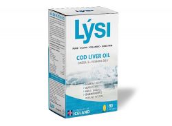 Fischöl Lysi - Lebertran Kapseln 80 cps - Lebertran in 500 mg Kapseln, Nahrungsergänzungsmittel, wird aus reinem Lebertran hergestellt.