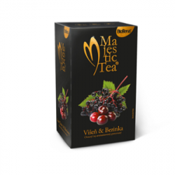 Biogena Majestic Tea Cherry & Elderberry 20x2,5g - Früchtetee mit einer unkonventionellen Kombination aus Kirschen und Holunderbeeren mit leicht saurem Geschmack.