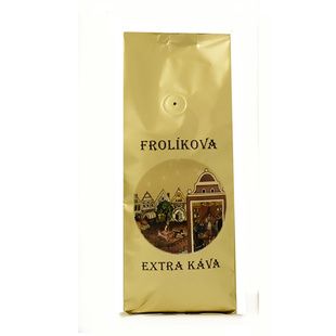 Frolíks Extra Coffee 1000g das Korn - Dies ist 100% Arabica aus Mittelamerika und Asien. Jan Frolík - Pražírna kávy