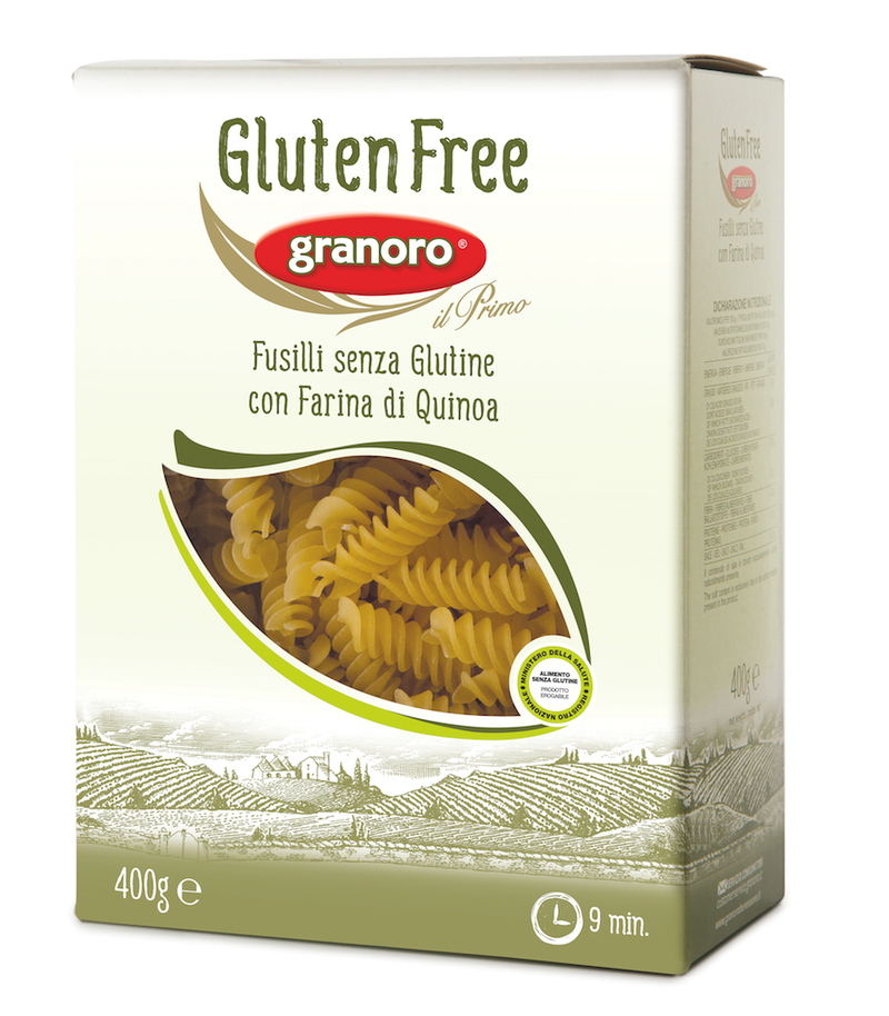 Fusilli ohne Glutinus mit Farina di Quinoa - glutenfreie Spiralen GRANORO 400g
