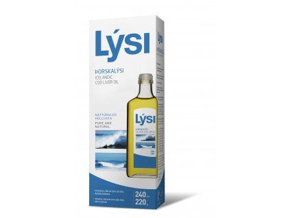 Lysi - Lebertran natürlich 240 ml reines isländisches Fischöl natürlich - geschmacklos Lýsi