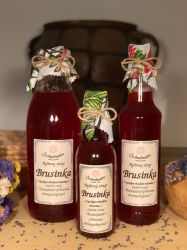 Gänseblümchen-Fruchtsirup Cranberry , Nahrungsergänzungsmittel, Antioxidans, natürliche Abwehrkräfte Rodinná farma Sedmikráska