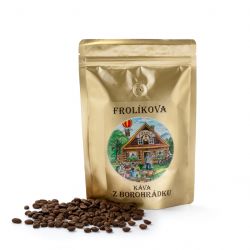Frolíks Kaffee aus Borohrádek 250 g Diese Mischung und Hejtman-Kaffee verwenden den am besten bewerteten Robusta der Welt. Verhältnis: Robusta > Arabica