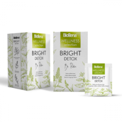 Biogena Wellness Bright Detox 20x1,6g - Mischung zur Teezubereitung mit Brennnessel, Minze, Yerba Mate und Heidekraut, portioniert